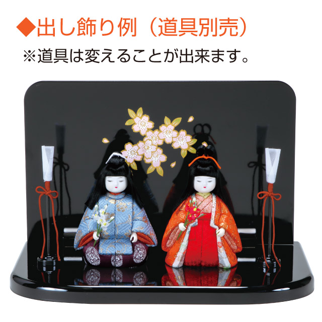 木目込み人形・木目込ひな人形紅梅白梅の写真