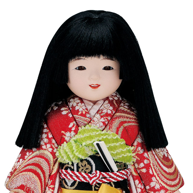 木目込み人形・木目込ひな人形桜市松(女)の写真