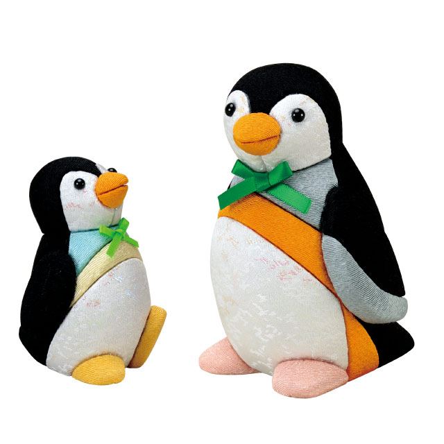 木目込み人形材料・木目込ひな人形キット ペンギンの親子