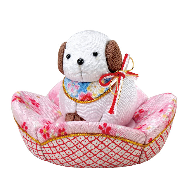 木目込み人形材料・木目込ひな人形キット 花わんこ