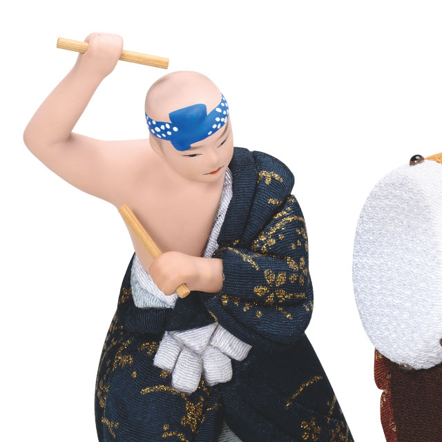 木目込み人形・木目込ひな人形勇み太鼓の写真