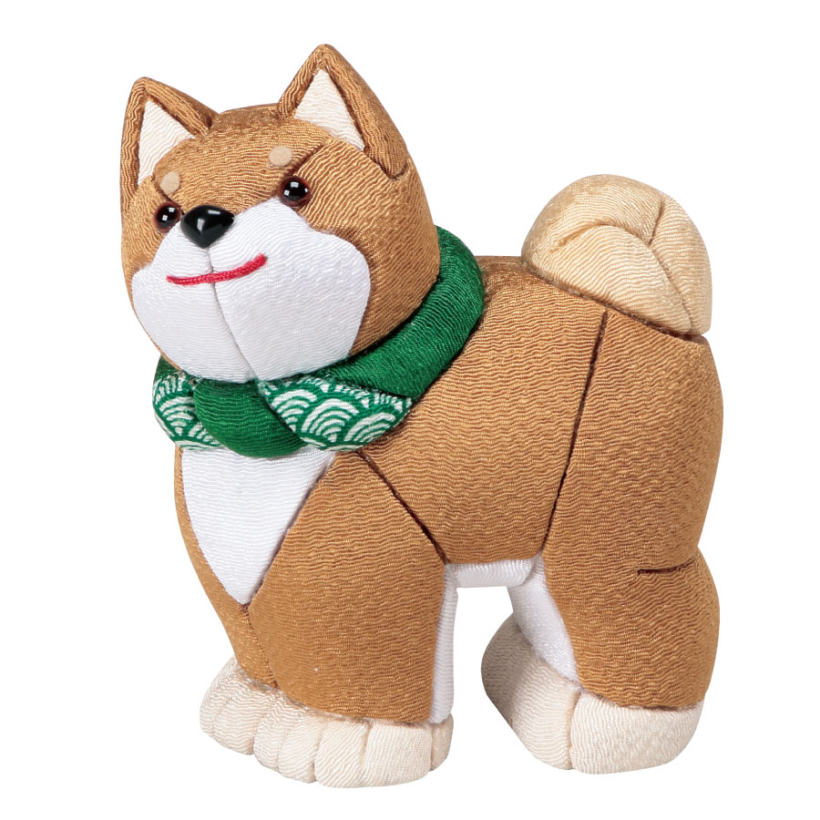木目込み人形材料・木目込ひな人形キット 柴犬（赤）