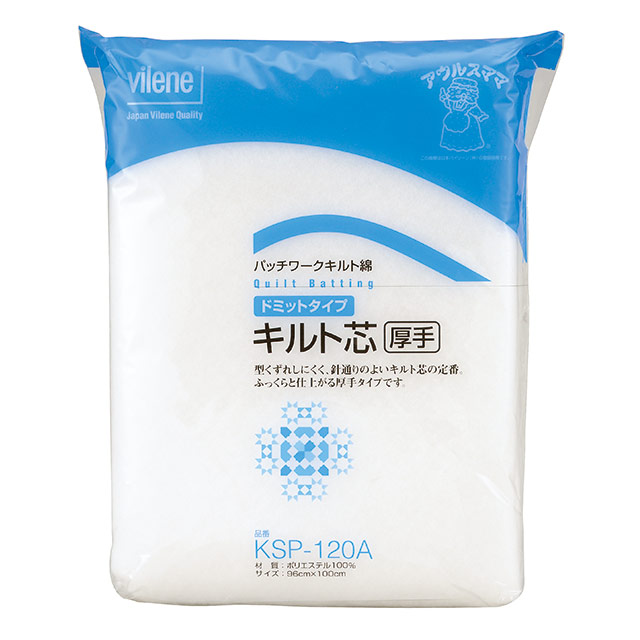 木目込み人形材料・木目込ひな人形キット キルト綿（のりなし）厚手 96cm×100cm