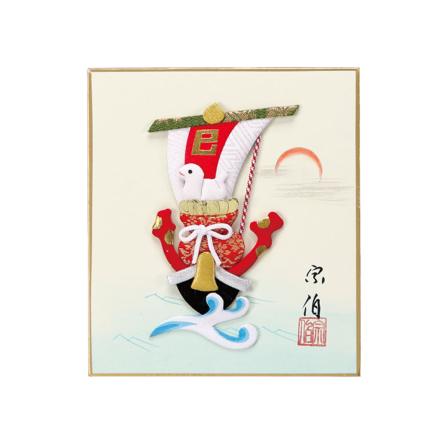 木目込み人形材料・木目込ひな人形キット 干支「巳」押絵・寸松庵
