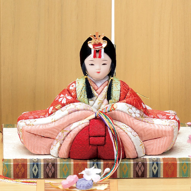 木目込み人形・木目込ひな人形陽春雛 親王飾りの写真