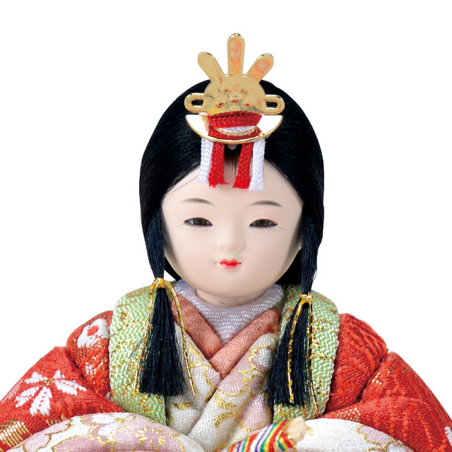 木目込み人形・木目込ひな人形陽春雛 親王飾りの写真