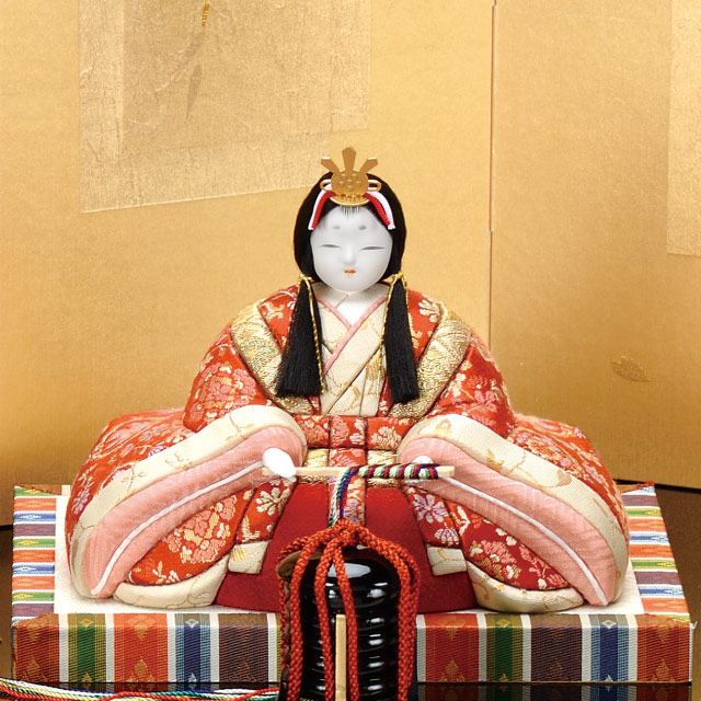木目込み人形・木目込ひな人形桜琳雛 親王飾りの写真