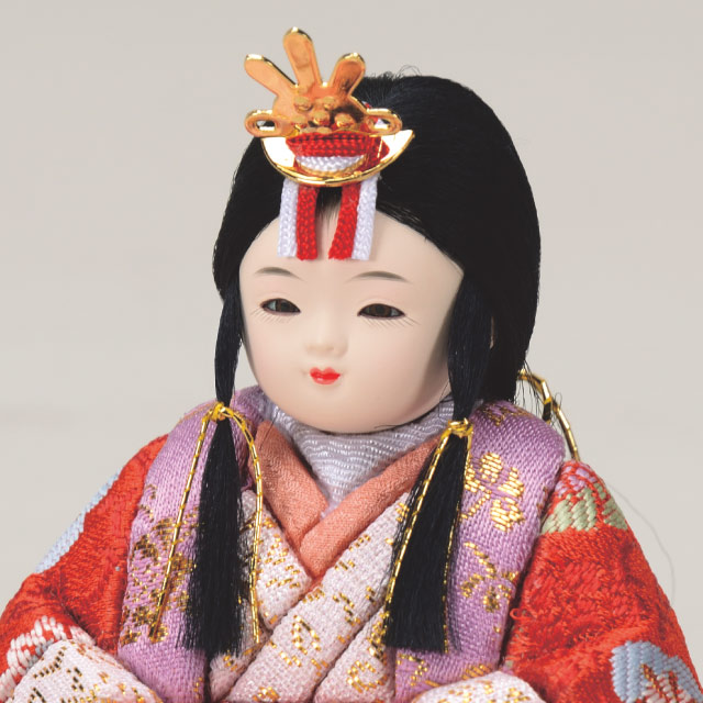 木目込み人形・木目込ひな人形華宝雛 親王飾りの写真