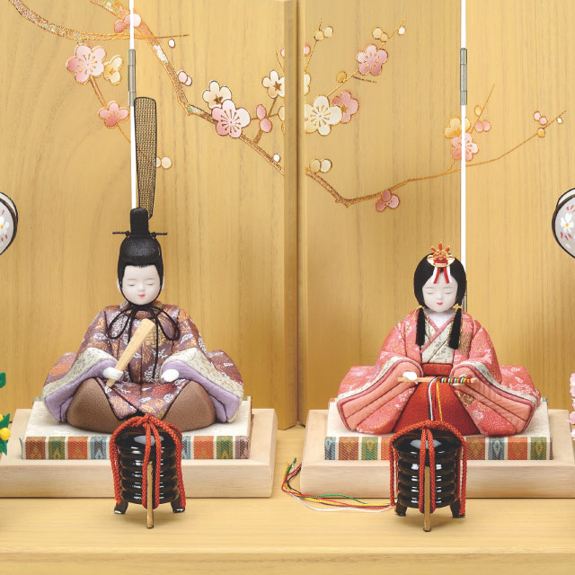 木目込み人形・木目込ひな人形芙蓉雛 親王飾りの写真