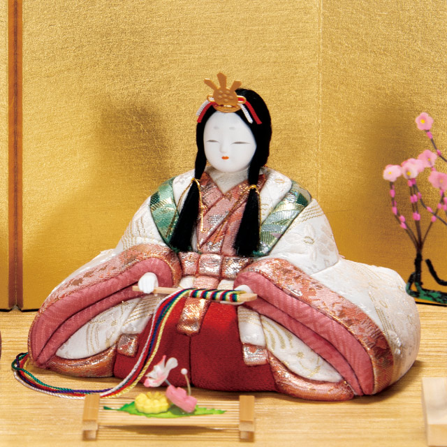 木目込み人形・木目込ひな人形鳳華雛 親王飾りの写真