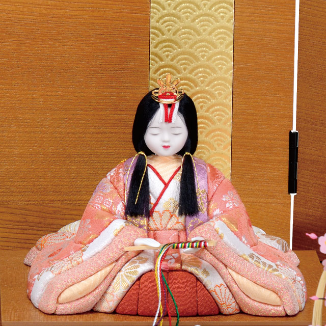 木目込み人形・木目込ひな人形春怜雛 親王飾りの写真