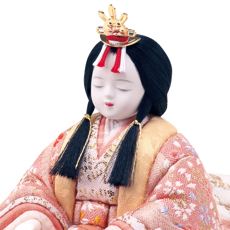 木目込み人形・木目込ひな人形爽春雛 親王飾りの写真