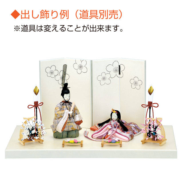 木目込み人形材料・木目込ひな人形キット 秀麗雛 親王飾り