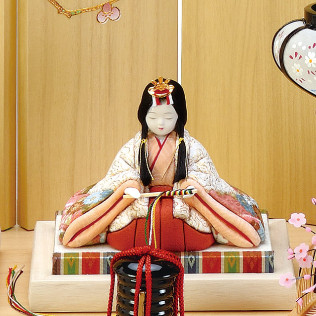木目込み人形・木目込ひな人形宝徳雛 親王飾りの写真