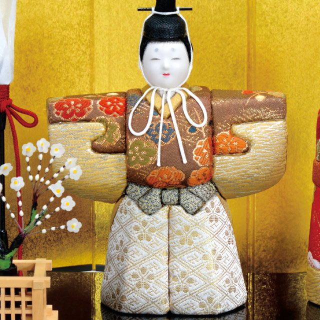 木目込み人形・木目込ひな人形瑞香立雛の写真