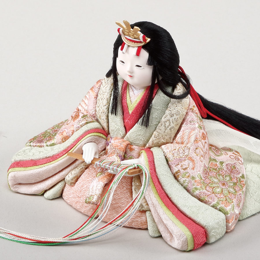 木目込み人形・木目込ひな人形【幸一光】芽依 親王飾りの写真
