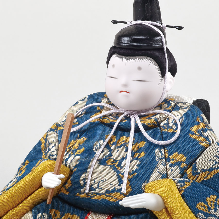木目込み人形・木目込ひな人形【幸一光】蘭 親王飾りの写真