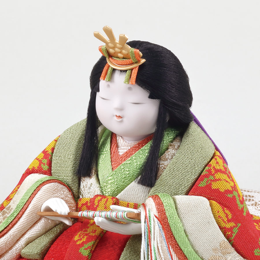 木目込み人形・木目込ひな人形【幸一光】蘭 親王飾りの写真