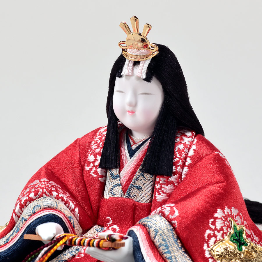 木目込み人形・木目込ひな人形【真多呂】天宝雛 親王飾りの写真