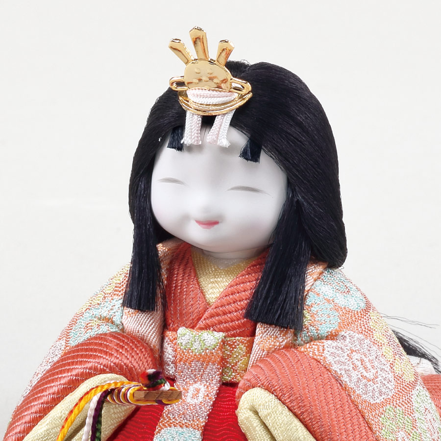木目込み人形・木目込ひな人形【真多呂】くるみ雛C 親王飾りの写真
